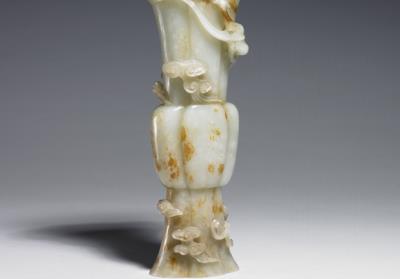 图片[2]-Jade Gu vase, Qing dynasty (1644-1911)-China Archive